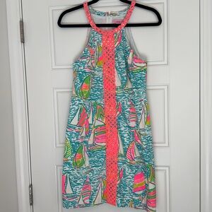 Lilly Pulitzer Sailboat Shift Dress Size 6 RARE